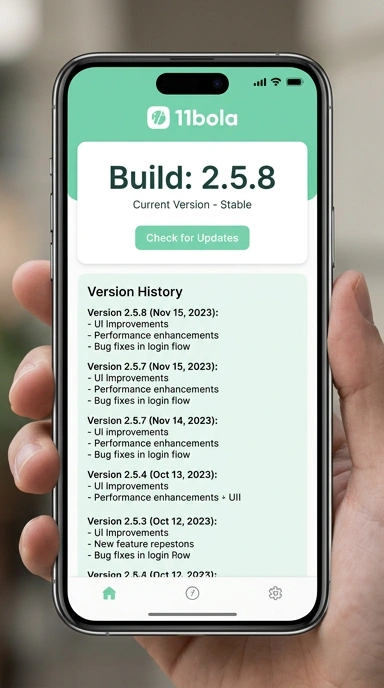 Riwayat Versi Aplikasi 11bola untuk Pengguna Android