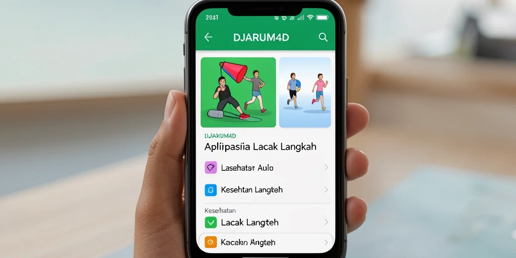 Antarmuka DJARUM4D untuk pelacakan langkah yang menarik dan mudah digunakan.