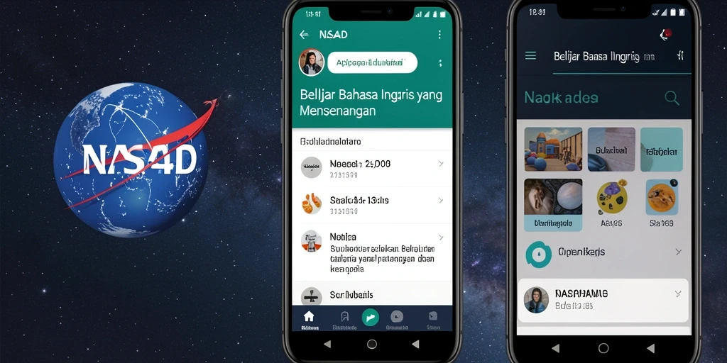 Tampilan antarmuka aplikasi NASA4D yang menarik dan fungsional.