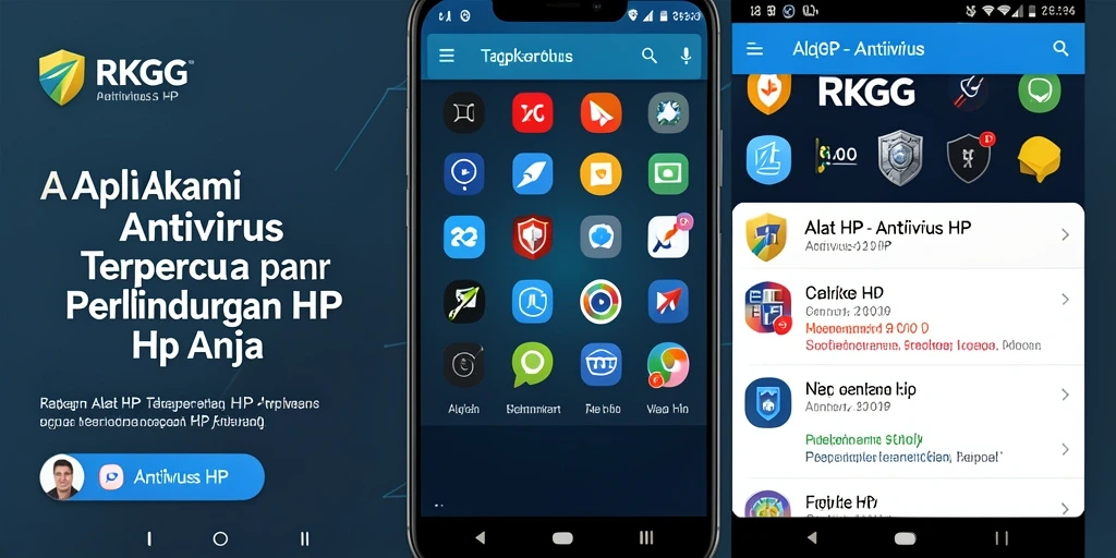 Antarmuka utama RKGG yang menampilkan fitur pemindaian antivirus.