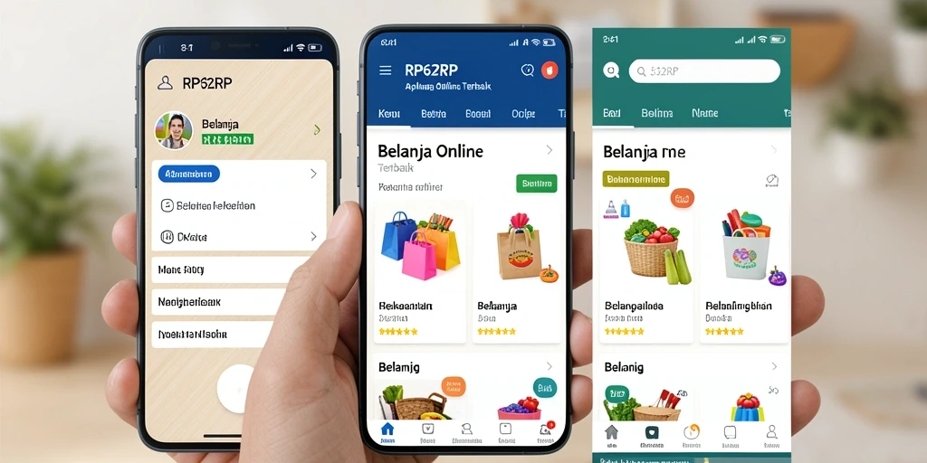 Antarmuka aplikasi RP62RP yang menarik dan mudah digunakan.